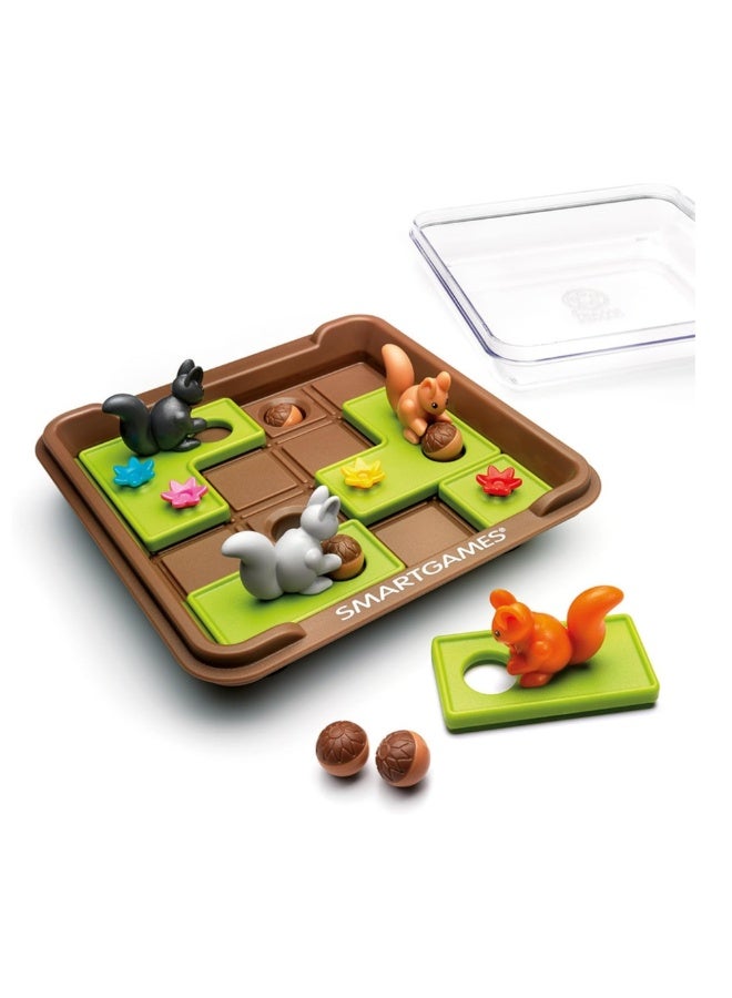 SmartGames Squirrels Go Nuts!, Fun IQ Brain Teaser Puzzle, Cognitive Development STEM Toy with 60+ Challenges, Travel Friendly Tabletop Educational Matching Puzzle Game, Suitable for Children Above 6+ - Image 4